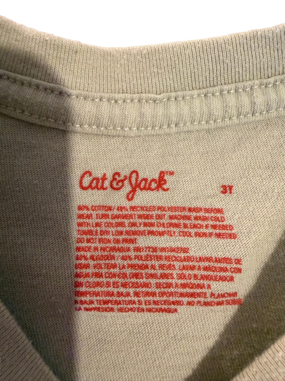 Cat & Jack - S'Mores Outdoors Graphic SS Tee Sage Green 3T - Picture 3 of 3